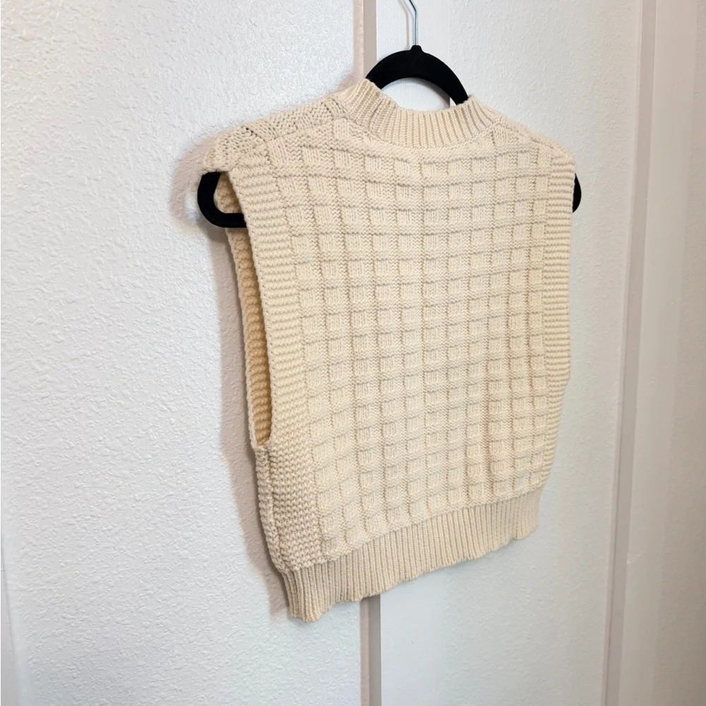 NWOT Madewell Cream Knit Sweater Size Small - Picture 9 of 16